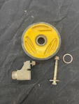 Oem 1998 Ski-doo Formula 570066632 Idler Wheel Mount Yellow RW7804. Fixed Price $29.99.
