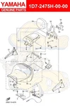 Yamaha Bracket, Seat Lever 1D7-2475H-00-00 Oem New. Fixed Price $19.00.