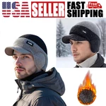 Outdoor Brim Ski Hat Women Knit Winter Warm Stretch Beanie Ear Flaps Cap. Fixed Price $10.99.