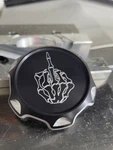 Billet Aluminum Skidoo Cat Yamaha Polaris Snowmobile Gas Cap Middle Finger. Fixed Price $80.00.
