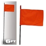 Firestik F6-BLACK-8120R Stick With Orange Safety Flag 6FT. Fixed Price $42.40.