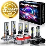 Chusyyray H7 H11 881 Combo Led Headlight Lo Beam Fog 6X Bulbs White. Fixed Price $59.99.
