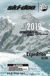 Ski-doo Owners Manual Book 2012 Expedition Tuv Le 600 Ho E-tec... Fixed Price $19.50.