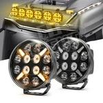 2X 9INCH 300W Round Led Work Light Spot Driving Fog Lamp For Off-road Jeep 4X4. Fixed Price $126.64.