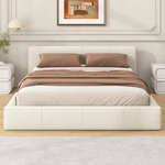 Stylish Beige Upholstered - The Ideal Choice For Your Bedroom, Full. Fixed Price $387.00.