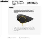 Ski-doo Oem REV-GEN4 (5"H More Narrow) Deep Snow Compact Seat- 860201736. Fixed Price $299.99.