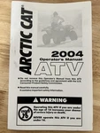 Arctic Cat 2004 Atv Operators Manual, 2256-934 ***free Shipping Usa Seller***. Fixed Price $34.99.