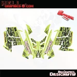 Graphic Decals Kit 4 Polaris 600 800 Rush Pro-rmk Assault, Indy 2010-2015 Green. Fixed Price $150.10.