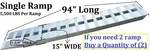 94" 15"X3.25 5,000 Lbs Aluminum Trailer Ramp Car Auto Truck Hook End Knife. Fixed Price $299.99.