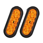 Gooacc 6INCH Oval Trailer Tail 2PCS 10LED Amber Turn Signals Lights. Fixed Price $19.99.