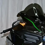 New Rage Cycles 565-0272 H2-MBO Mirror Block Off Turn Signals Kaw. Fixed Price $120.00.