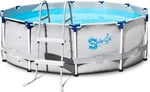 12' Round Steel Frame Pool Set With Ladder, Filter, And Cover Included. Fixed Price $496.99.