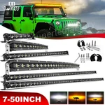 Led Light Bar Driving Off Road 4WD Atv Truck Spot Flood Beam 12 22 30 38 40 50". Fixed Price $25.60.