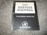1976 Arctic Cat Panther Cheetah Snowmobile Service Repair Manual. Fixed Price $27.00.