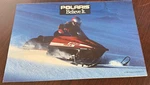 Vintage 1990 Polaris Snowmobile Sales Brochure About 6" X 8 1/2" (241). Fixed Price $12.99.
