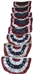 (3) Annin & Co. 36"X18" Pleated Fan American Flag Plus (5) Made China. Fixed Price $59.99.