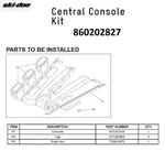 Brp Ski-doo Snowmobile Oem Central Console Kit- 860202827. Fixed Price $49.99.