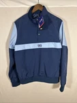 Cb Sports Pullover Ski Jacket Mens Medium Navy Blue Snap Neck Windbreaker Nwt. Fixed Price $44.99.