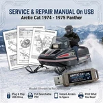 Arctic Cat Panther 1974 1975 Service Repair Shop Manual On Usb. Fixed Price $23.99.