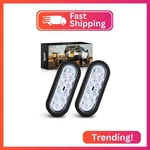 Gooacc 6INCH Oval Trailer Tail 2PCS 10LED White Reverse Back Up Lights W/s. Fixed Price $25.01.
