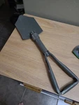 Stansport 328R Double Folding Tempered Steel Shovel Compact Gi Style. Fixed Price $9.99.