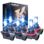Xwqhjw 9005 9006 H11 Combo Led Headlight Kit Bulb White High Low Beam Fog Lights. Fixed Price $26.99.