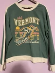 Isaac Miller Sweatshirt Mens Large Green Ski Long Sleeve Crew Neck Pullover B25. Fixed Price $25.00.