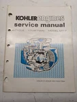 Kohler Engines Service Manual Cycle Hp Twin Model KT17 1979 TP-1294. Fixed Price $47.50.