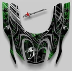 Arctic Cat Zr 600, 500, 800 Mountain 00-06 Graphics Decal Sticker Skull Grn. Fixed Price $193.34.