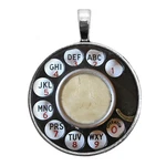 Vintage Telephone Dial Necklace Key Cufflinks Tie Clip Earrings. Fixed Price $12.95.