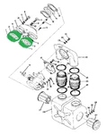 Yamaha Gp 338 Sl Gs 340 Intake Manifold Gasket Set 812-13555-70-00 Pair. Fixed Price $22.99.
