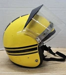 Vintage John Deere Snowmobile Motorcycle Helmet Yellow L/xl With Visor. Fixed Price $120.00.