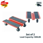 2PCS 8X10 Steel Utility Dolly 500LB Snowmobile Furniture Mover Roller Tool Box. Fixed Price $54.50.