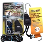 3/8" Tie Down, 250 Lb Capacity Block & Tackle Pulley System With Hooks, Adjus.... Fixed Price $23.61.
