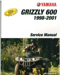 Yamaha 1998-2001 Grizzly 600 Service Shop Repair Manual. Fixed Price $40.50.