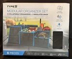 Modular Organizer Set 6 Bags 3 Collapsible Insulated Storage Trunk Travel. Fixed Price $10.00.