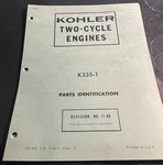 1970 Kohler Two Cycle Engines K335-1 Parts Manual (713). Fixed Price $19.99.