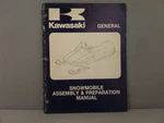 Kawasaki Factory General Snowmobile Assembly Preparation Manual 1981 99964-3522. Fixed Price $19.99.