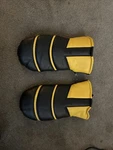 Vtg Ski Doo Yellow Snowmobile Mittens Gloves In Black - Medium Mens. Fixed Price $39.95.