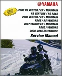 2005-2016 Yamaha Vector / Venture Mountain Rage Service Manual Cd. Fixed Price $13.04.