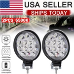 2 Pcs Round Led Work Bar Flood Spot Lights For Truck Off Road Tractor Atv. Fixed Price $10.95.