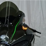 New Rage Cycles Block-off Led Front Turn Signal Set 2015-2025 Kawasaki Ninja H2. Fixed Price $129.95.