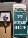 Marshalltown Tridicator 3 1/2 Temperature & Pressure Gauge Steampunk Nos. Fixed Price $29.99.