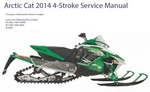 Arctic Cat 2014 4-STROKE Service Manual Zr Xf 5000 7000 9000 On Paper. Fixed Price $48.95.