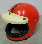 Lear Siegler Bon-aire BA-75 Snell 1970 Large Motorcycle Helmet W/ Bell 520 Visor. Fixed Price $99.95.