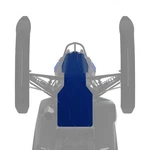 Polaris Snowmobile Matryx Sentry Skid Plate, Blue, Genuine Oem 2884816-751. Fixed Price $199.99.