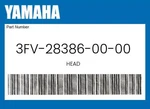 Yamaha Genuine Head 3FV-28386-00-00. Fixed Price $40.04.