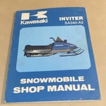Kawasaki Snowmobile Shop Manual Inviter SA340 A2. Fixed Price $19.99.
