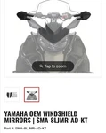Yamaha Oem Windshield Mirror Adaptor Kit SMA-8LJMR-AD-KT. Fixed Price $34.30.