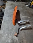 Arctic Cat Snowmobile Hand Guard Mounts With 1 Orange. Fixed Price $30.55.